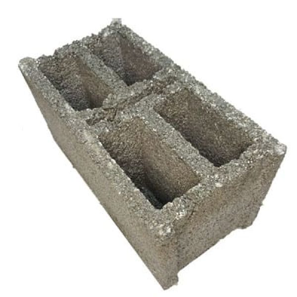 بلوک نیمه سیمانی سه جداره لیکو سایز 20*20*40 سانتی‌متر